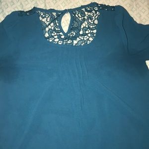 Blue long sleeve blouse